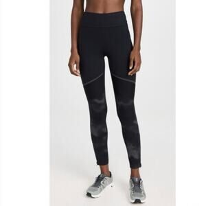 On Running Black Lumos Long Tight Size Small Zip Ankle